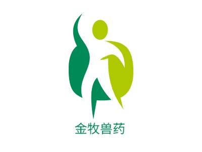 金牧兽药门店logo设计