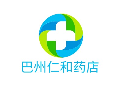 巴州仁和药店门店logo设计