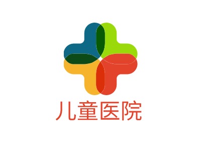 儿童医院门店logo标志设计