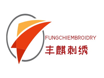 丰麒刺绣公司logo设计