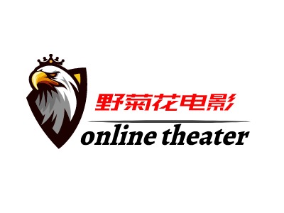 野菊花电影logo标志设计