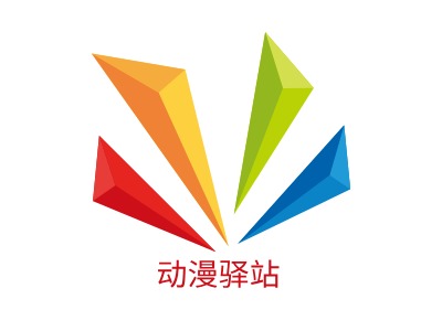 动漫驿站logo标志设计