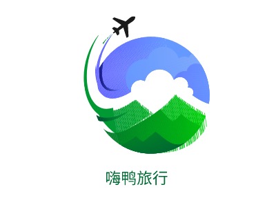嗨鸭旅行logo标志设计