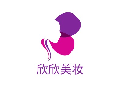 欣欣美妆门店logo设计