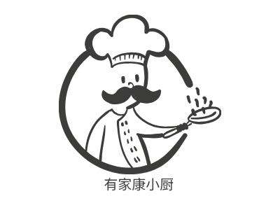 有家康小厨品牌logo设计
