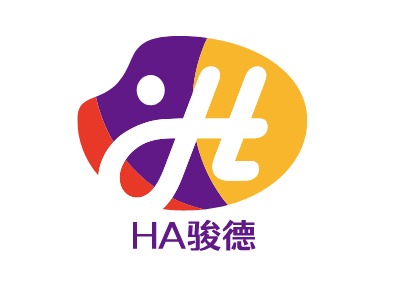 HA骏德logo标志设计