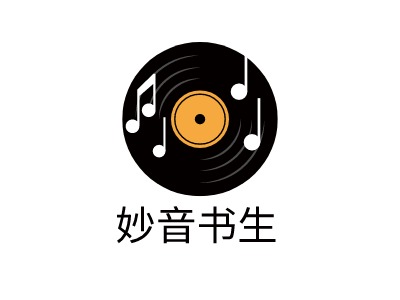 妙音书生logo标志设计