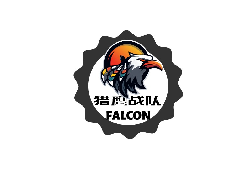 猎鹰战队logo标志设计