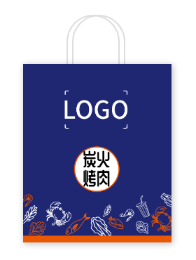 中式餐飲行業手提袋設計