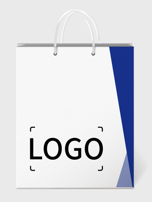 蓝色 商务手提袋设计