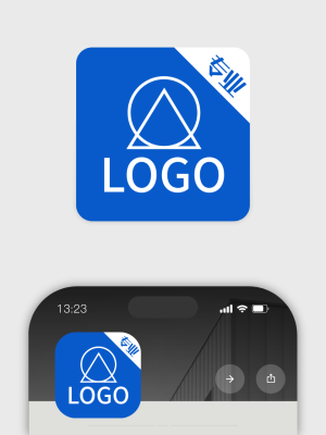 三角形商务logo头像设计