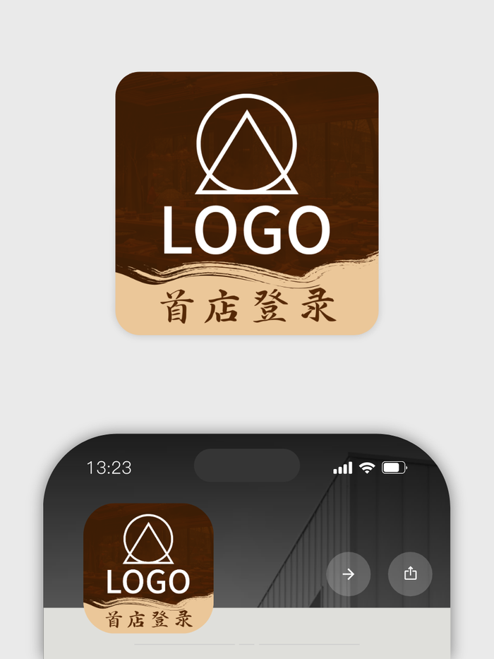 时尚商务logo海报