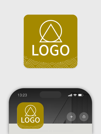 祥云纹样LOGO头像设计