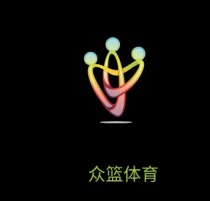 广东众篮体育logo标志设计