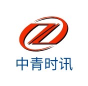 中青时讯logo标志设计