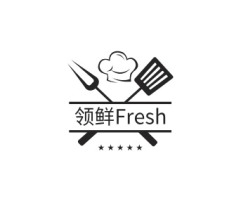 黑龙江领鲜Fresh品牌logo设计