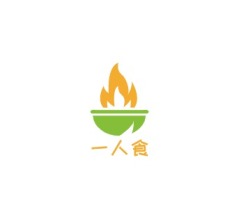 益阳一人食店铺logo头像设计
