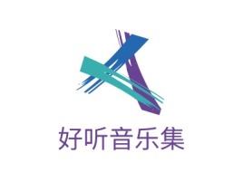 广东好听音乐集logo标志设计