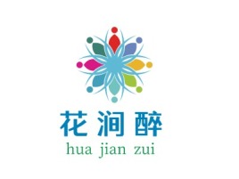 hua jian zui品牌logo设计