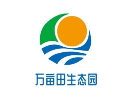 万亩田生态园品牌logo设计