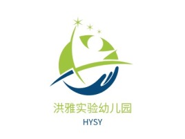 洪雅实验幼儿园logo标志设计