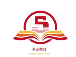 河北书山教育logo标志设计