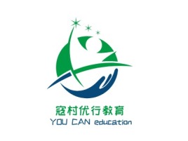 河源寇村优行教育logo标志设计