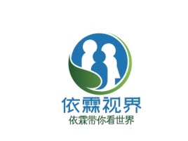 依霖视界logo标志设计