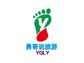 勇哥说旅游logo标志设计
