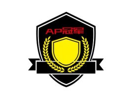 AP冠军店铺标志设计