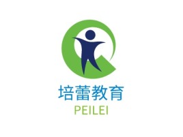 培蕾教育logo标志设计
