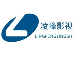 广东凌峰影视logo标志设计