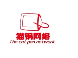 The cat pan network公司logo设计