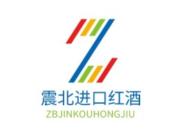 湖南震北进口红酒品牌logo设计