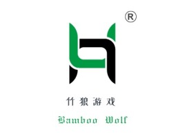 河源Bamboo Wolf公司logo设计
