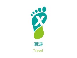 黄冈湘游logo标志设计