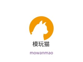徐州模玩猫logo标志设计