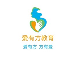 浙江爱有方教育logo标志设计