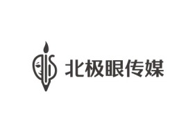 山东北极眼传媒logo标志设计