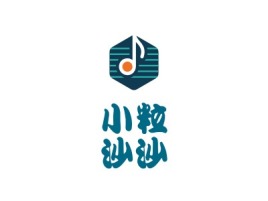 广东小粒沙沙logo标志设计