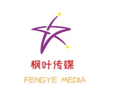 枫叶传媒logo标志设计