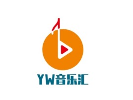 YW音乐汇logo标志设计