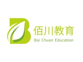 佰川教育logo标志设计