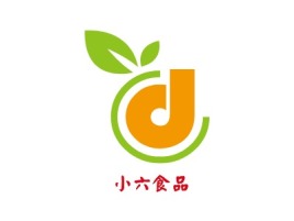 小六食品品牌logo设计