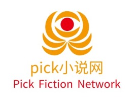 pick小说网logo标志设计