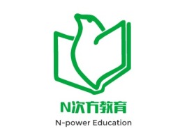 N次方教育logo标志设计