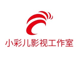 天津小彩儿影视工作室logo标志设计