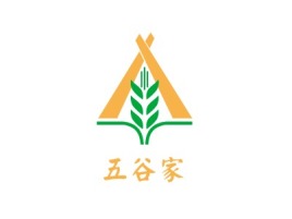 中山五谷家品牌logo设计