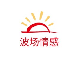 波场情感门店logo标志设计