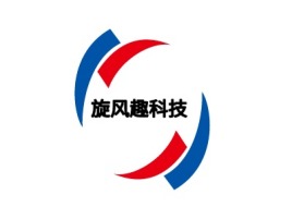 旋风趣科技logo标志设计
